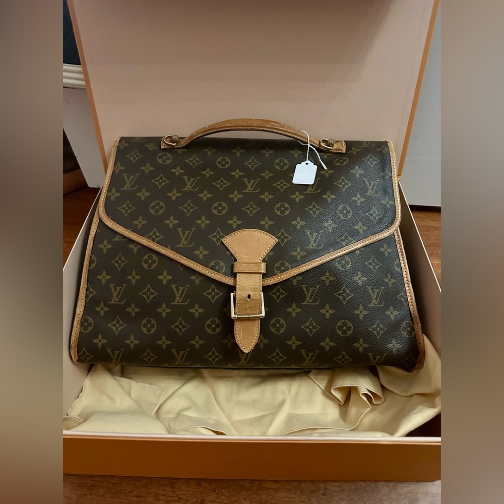 Louis Vuitton Monogram Handbag Bel Air travel Luggage Briefcase LV unisex